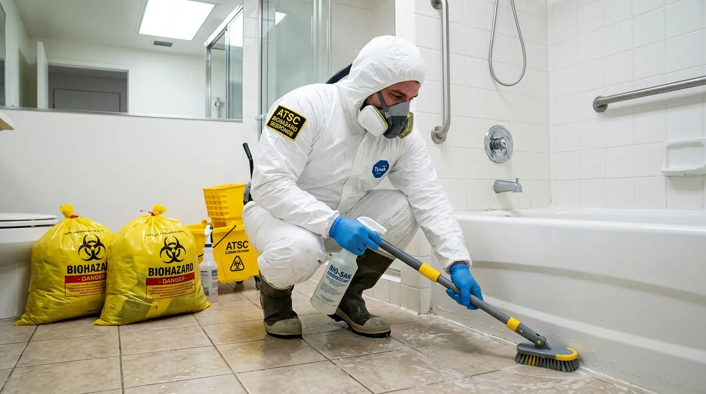 Decontamination equipment deployed for Blood Cleanup in Whitman